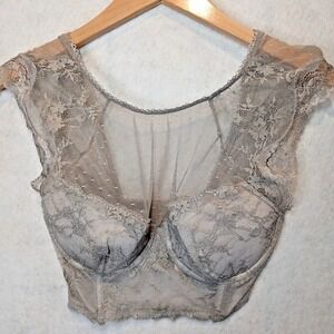 Victoria Secret Dream Angels Bra 32DD Underwire Swiss Dot Mesh NWT